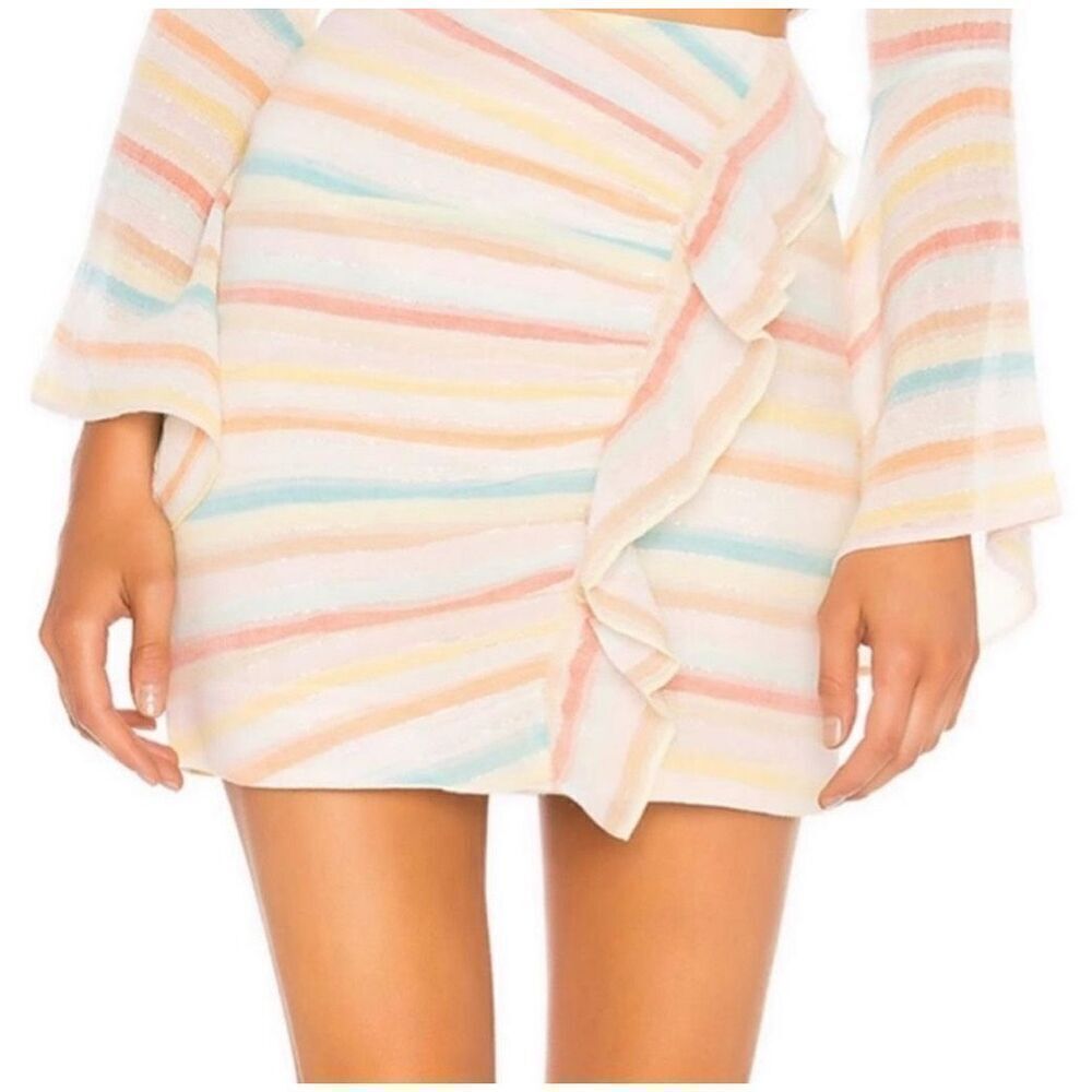NWT Lovers + Friends striped mini skirt, $198 Small B46